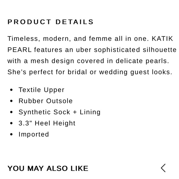 New Dolce Vita Katik pearl heels ivory mesh bridal mule wedding heels shoes - Picture 14 of 15